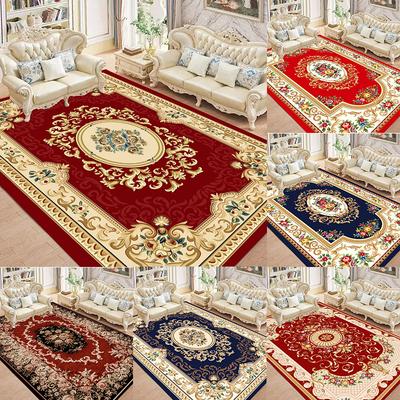 Light Luxury Europe Style Flowers Carpet Living Room Sofa Bedroom Study Kitchen Entrance Door Mat Non-slip Home Decoration Rug