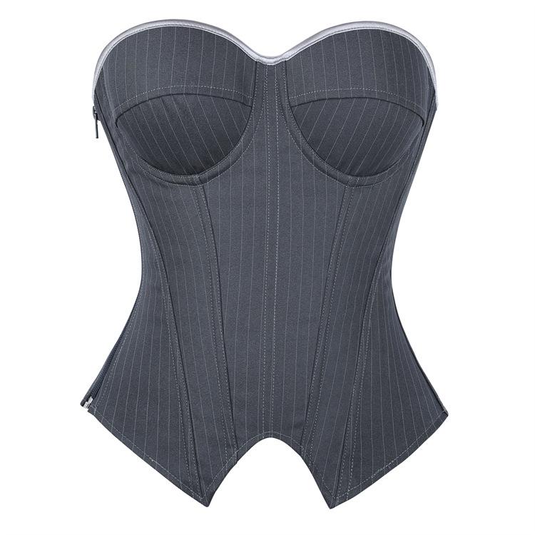 Damen Gestreifte Stütz-Formwäsche mit Bügel - Kurzer Stil