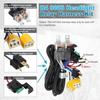 2 Headlight H4 Headlamp Light Bulb Ceramic Socket Plugs Relay Wiring Harness Kit 12V