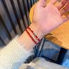 Red Agate bracelet9Pure Silver Chalcedony Crystal Beaded Bracelet, Zodiac New Chinese Style National Style Bracelet