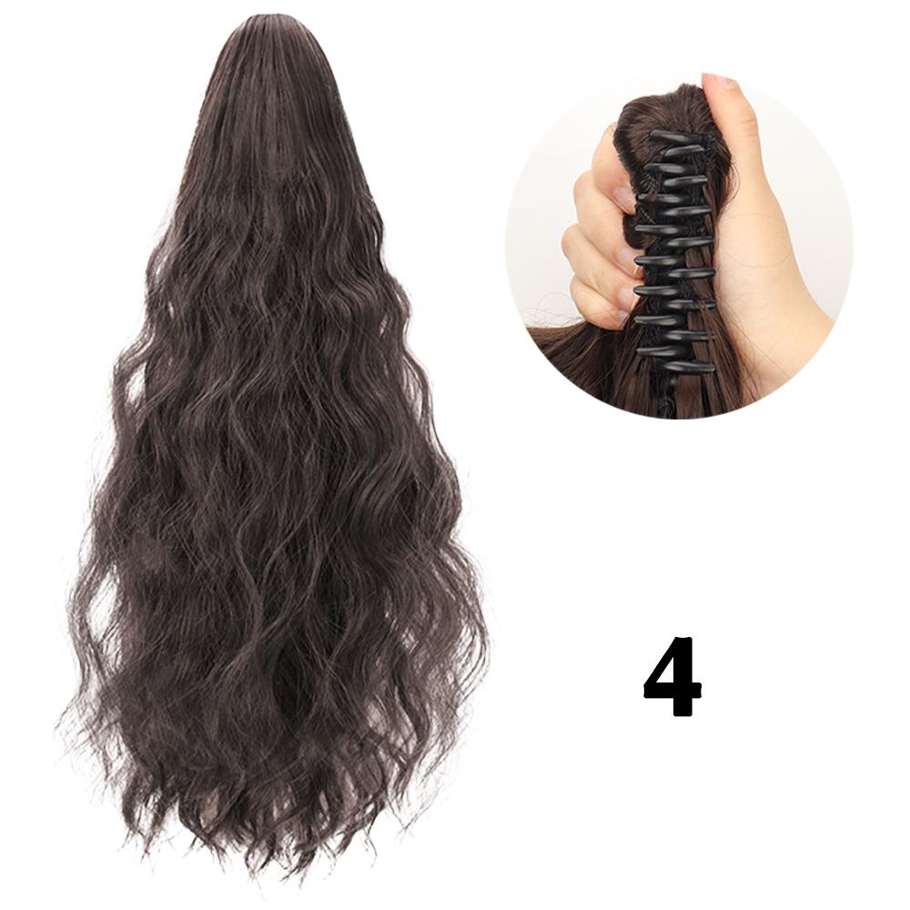 

MERISIHAIR Синтетический хвостик с когтями, наращивание парика, короткие волнистые волосы для женщин, повседневная одежда 40cm