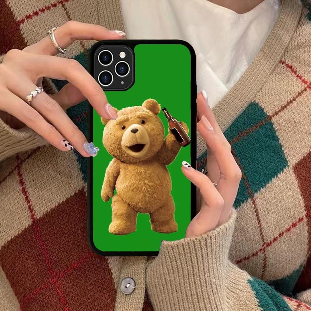 Ted Bear Phone Case Silicone PC+TPU For For IPhone 11 12 13 14 15 16 Plus Pro Max Cover