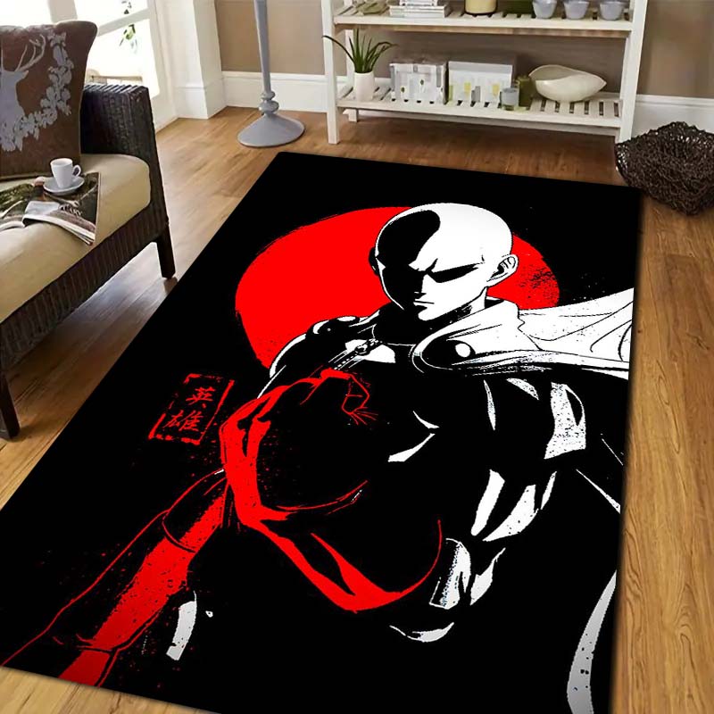 One Punch Man Saitama Cartoon Anime Printed Carpet Flannel Yoga Mat Living Room Bedroom Decoration Non slip Toilet Entrance rug