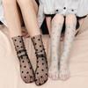 Japanese Mesh Stacking Socks Women'S Thin Stockings Straight Heeless Parent-Child Socks Polka Dot Personalized Polka Dot Medium Tube Women'S Socks