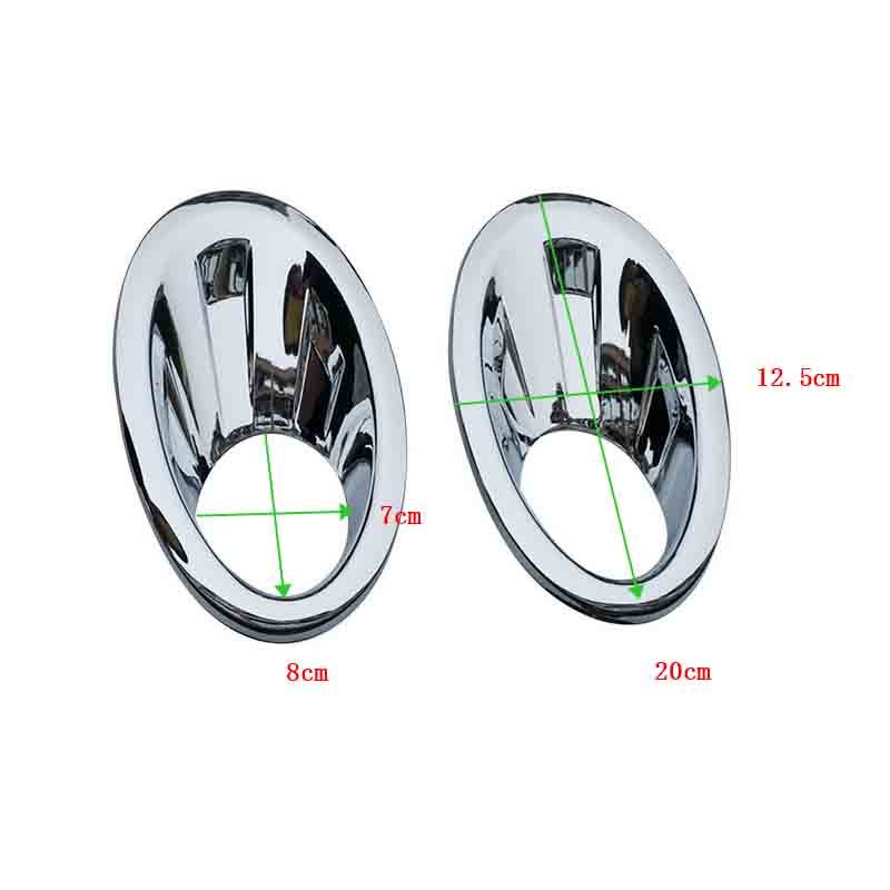 2Pcs Car Front Fog Light Lamp Cover Trim Foglight Frame Chrome Accessories For Nissan Qashqai Dualis J10 NJ10 2010 2011 2013
