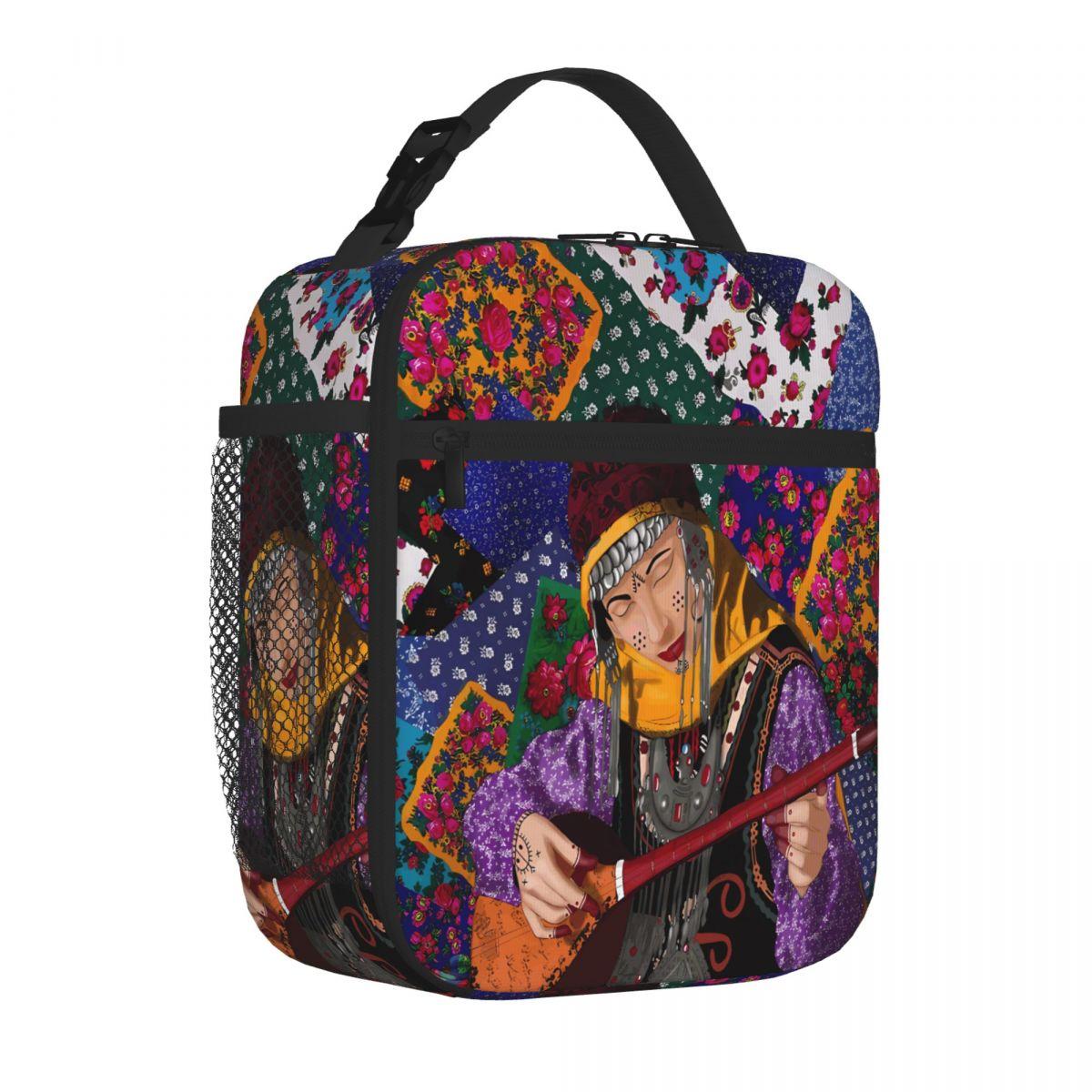 Bestselling Kurdish Girl From Khorasan Fruit Print Insulated Tote Car Driving Lunch Insulated Tote One Size