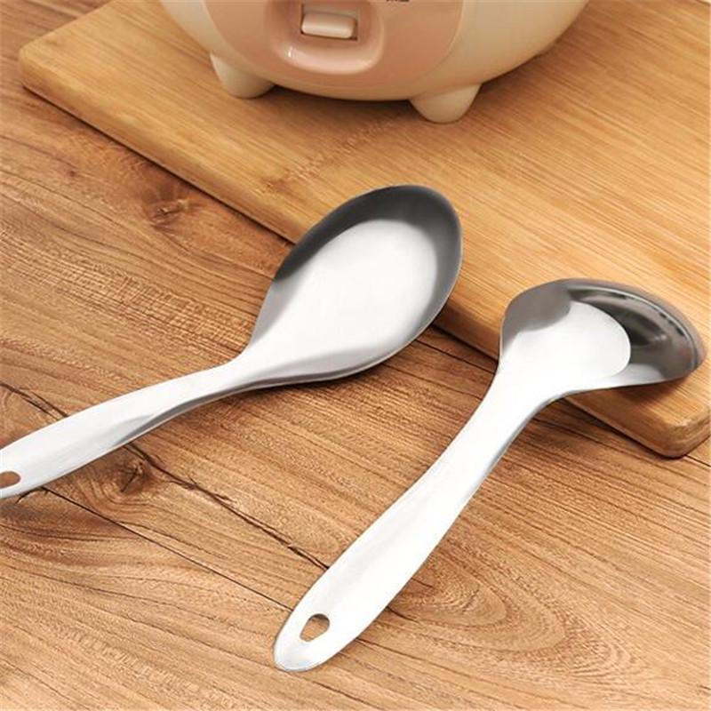 Kitchen Gadgets Durable Stainless Steel Rice Soup Serving Spoon Dinnerware Z Kitchen Gadgets Durable Stainless Steel Rice Soup Serving Spoon Dinnerware Z