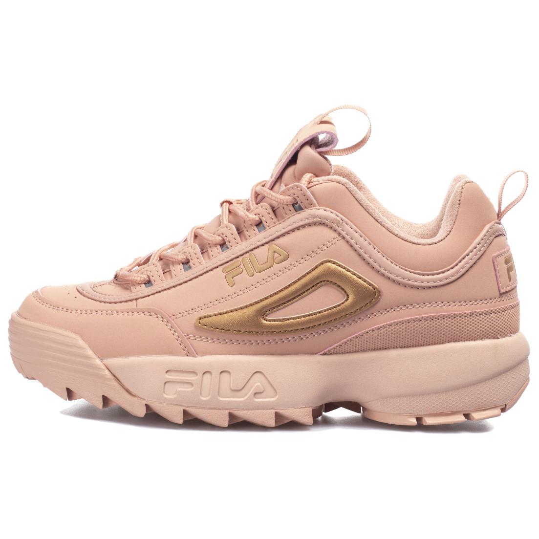 

Fila Disruptor 2 Испанская вилла Женские кроссовки Розовый Серебристый-Пион 5FM00785-650 40