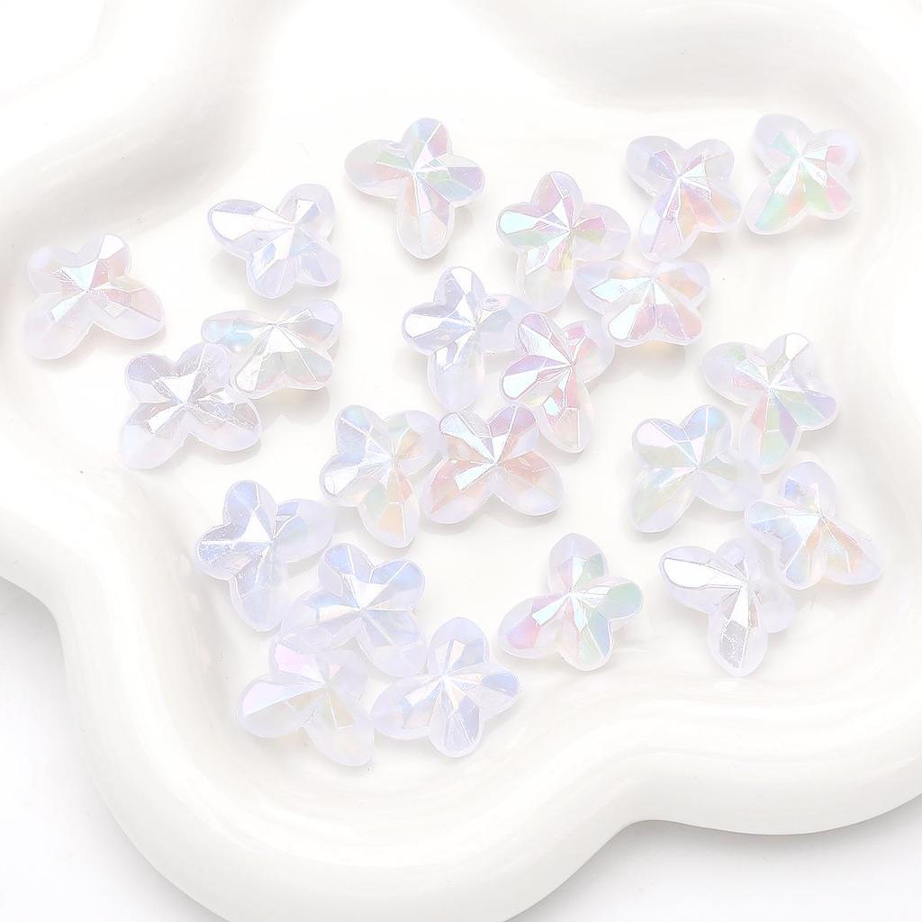 Colorful Acrylic Butterfly Beads for DIY Hairpin Bracelet Decoration