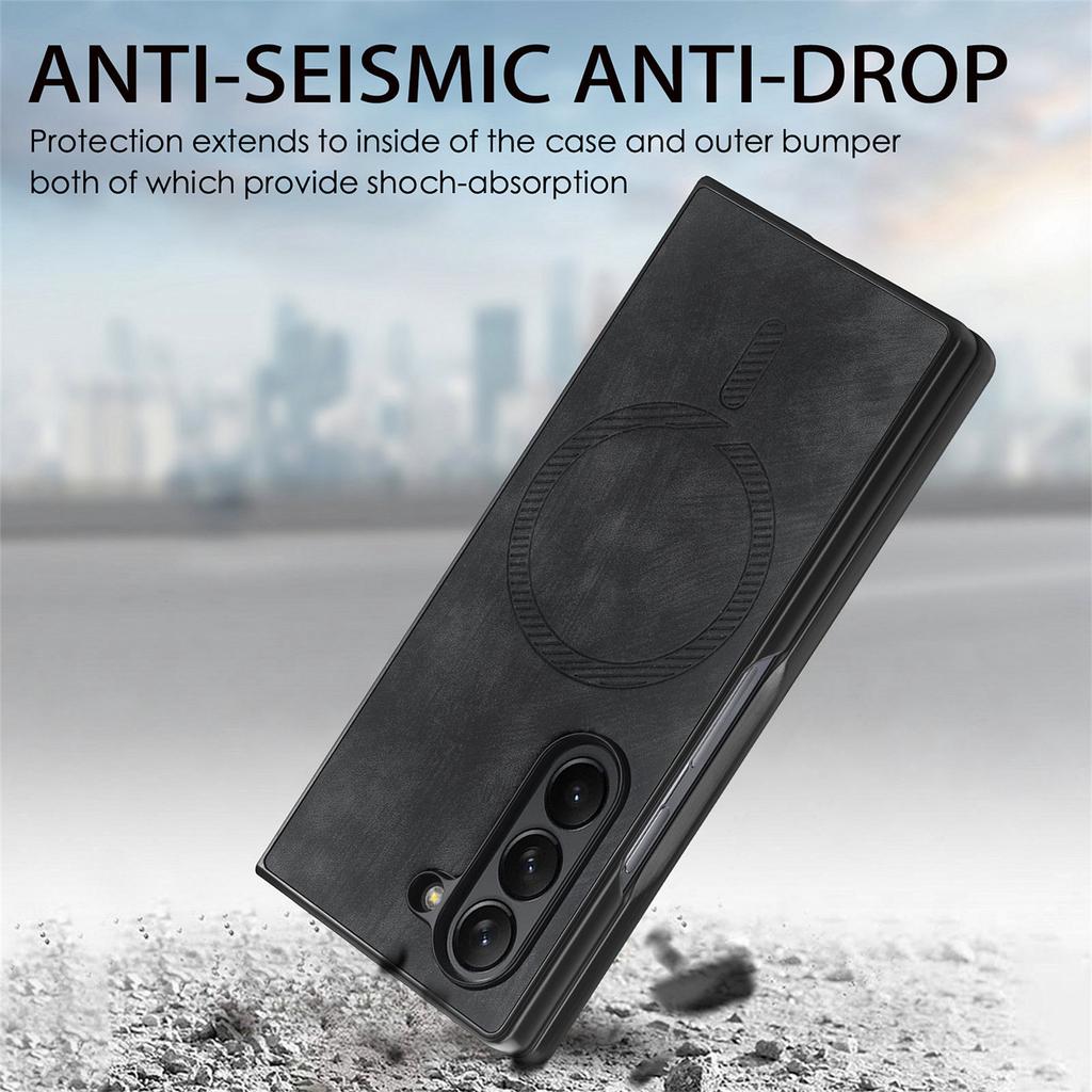 For Samsung Galaxy Z Fold6 5G Magnetic Case Detachable PU+TPU Phone Cover