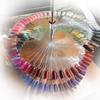 120 Colors Nail Tips Display Stand DIY Nail Art Showing Shelf Gel Nail Polish Color Card Spiral Display Stand Shelf Rotating Tip
