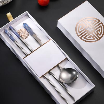 Essstäbchen-Löffel-Set, eine Person, ein Löffel, ein Löffel, persönliches professionelles Geschirr