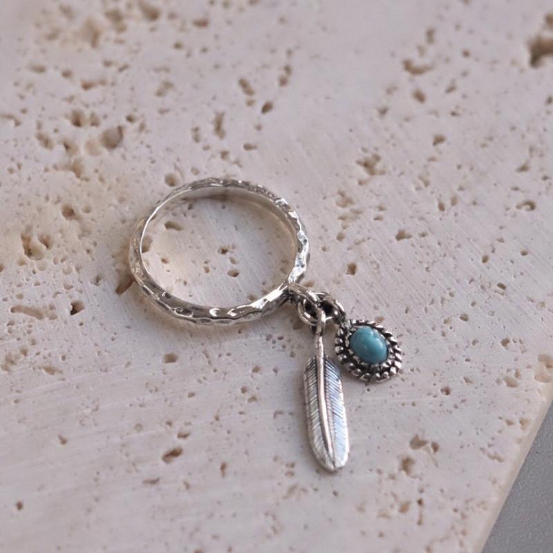 

Ring Contemporary Copper For Women With Adjustable Size And Stylish Hawk Feather Element