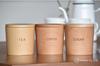 Rattan TOUGEI Wooden Canister 250ml Coffee Sugar Tea 3 Piece Set Wooden Storage Container (Gift)