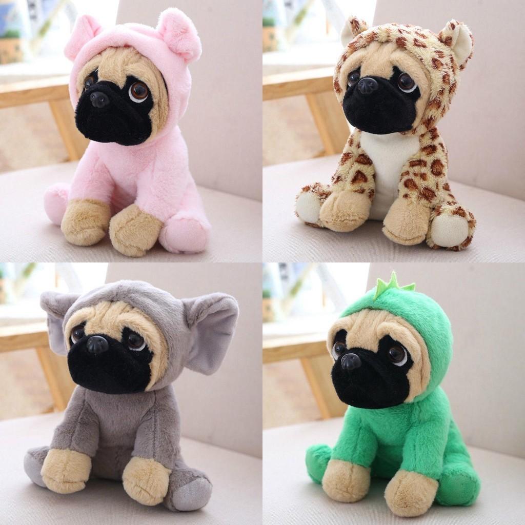 Entzückende Große Plüschtiere 8" Mops Hund In 7 Einzigartigen Kostümen Kuscheliger Weicher Plüsch