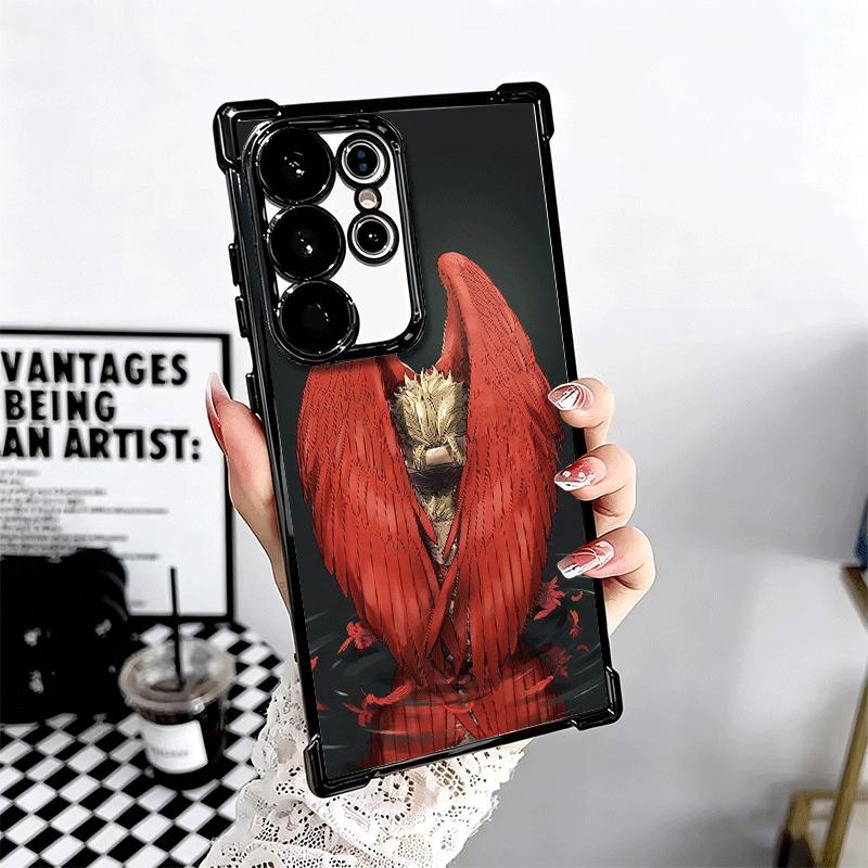 MHA My Hero Hawks Soft Phone Case For Samsung Galaxy S26 Ultra S25 Edge S24 FE S23 Plus S22 S21 + S20 Plating Anti-Fall Fundas