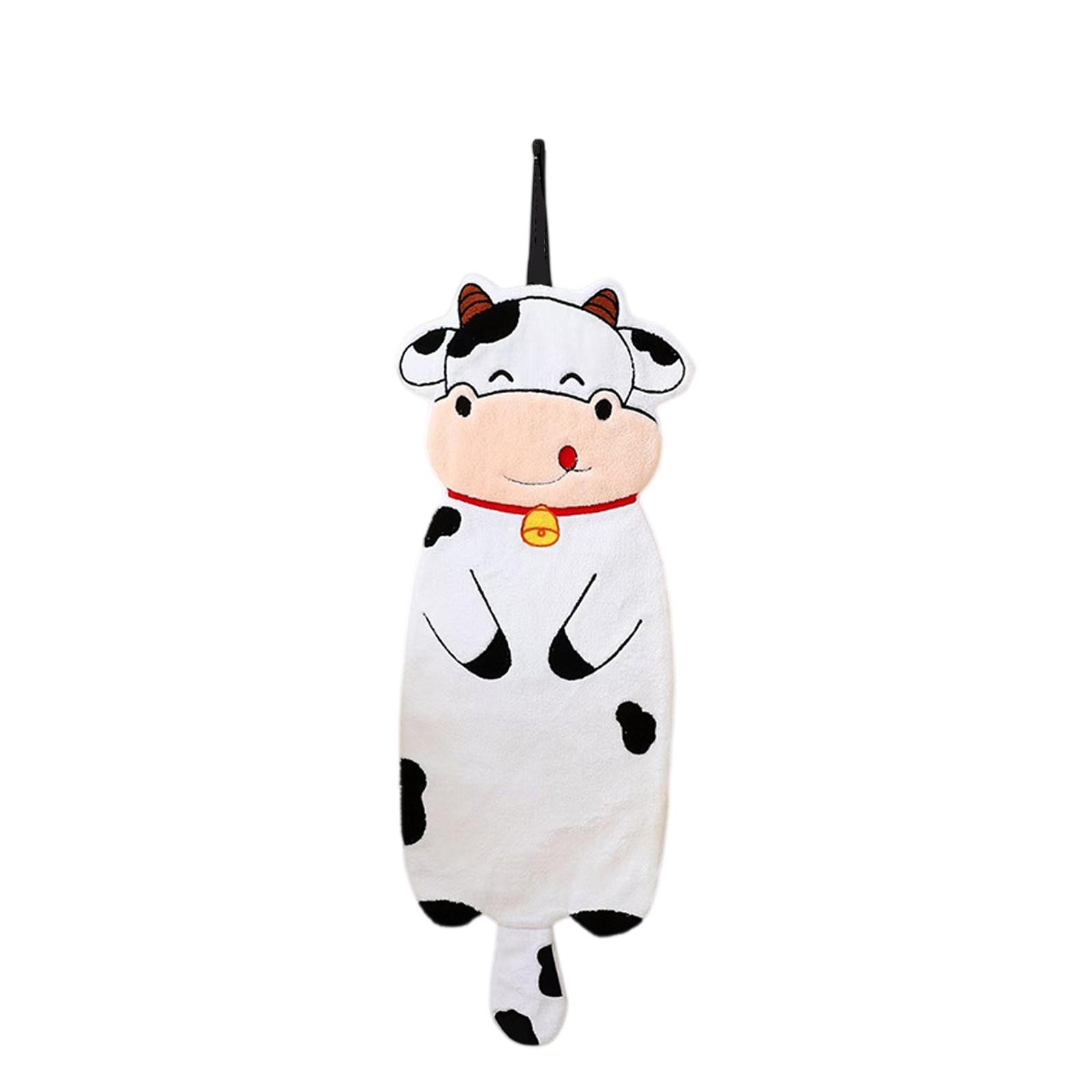 

Мультяшное животное ручное полотенце можно повесить для умывания лица маленькое полотенце мягкое впитывающее кухонная быстросохнущая тряпка One Size белый