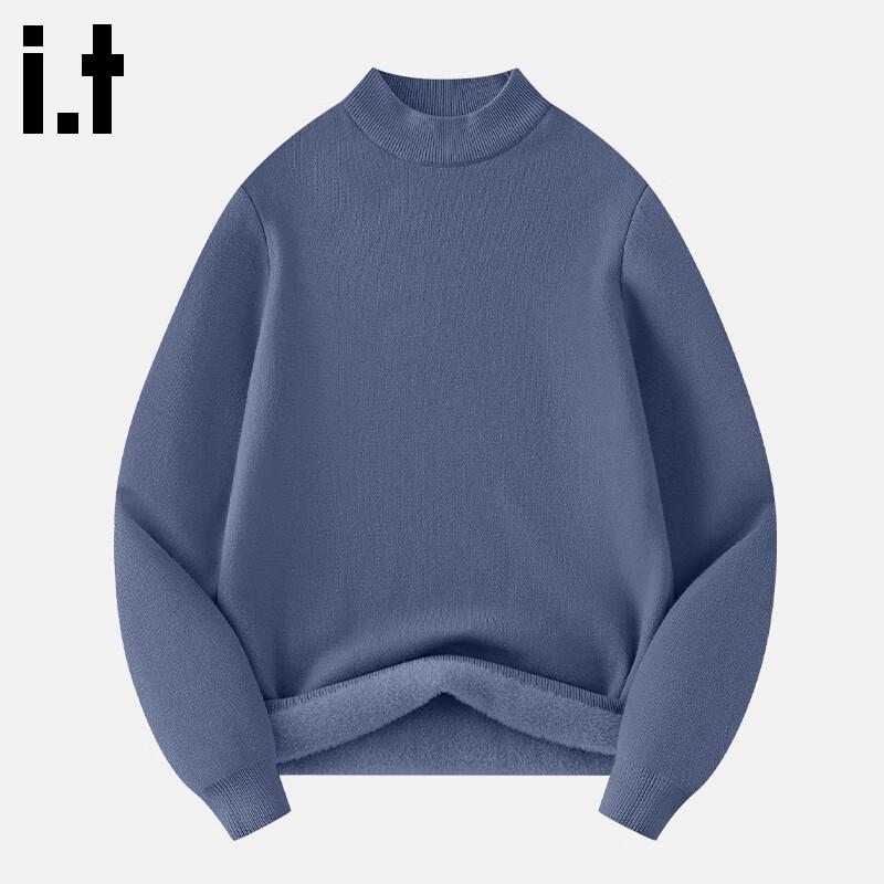 

Fingercroxxit Unisex Fleece-Lined Half-High Collar Sweater XL
