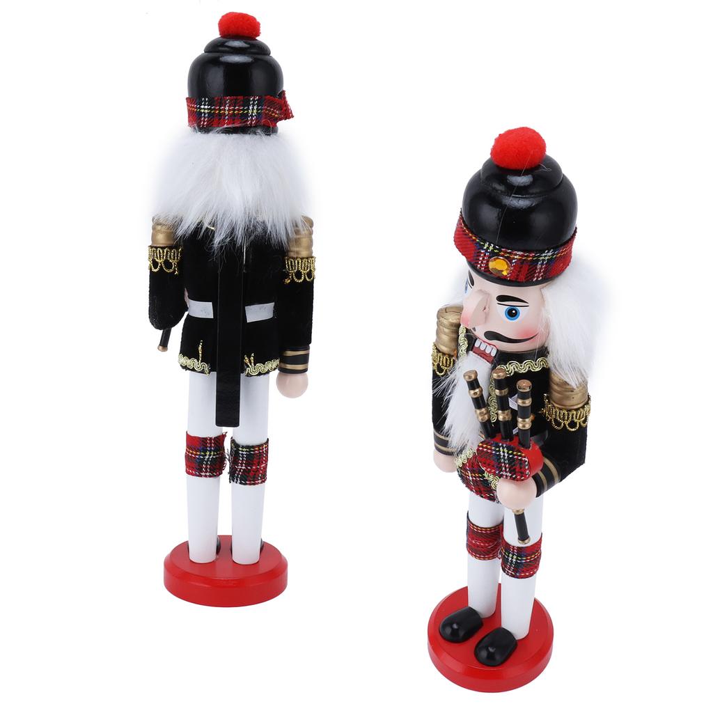 Nussknacker Soldat Puppe Marionette Holzhandwerk Weihnachten Weinschrank Dekoration Ornament1410A