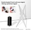 French Cats Eye Magnets Strong Adhesions Power Compact Nail Art Tool For Precise Magnetic Polishing Control Home And Professional Use