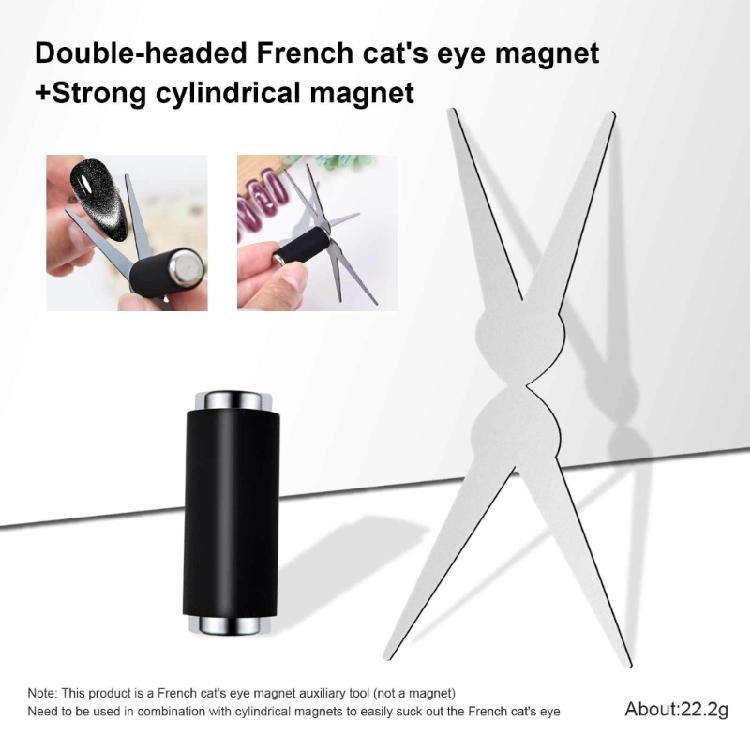 French Cats Eye Magnets Strong Adhesions Power Compact Nail Art Tool For Precise Magnetic Polishing Control Home And Professional Use