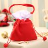 Unique Christmas Handheld Bags Great For Treats Featuring Santa Snowman And Styles Bear