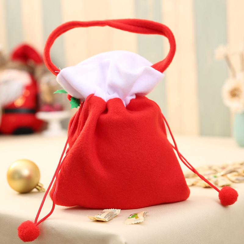 Unique Christmas Handheld Bags Great For Treats Featuring Santa Snowman And Styles Bear