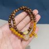 Karin Double Loop Beeswax Wood Bracelet - Stylish & Versatile Unisex Design