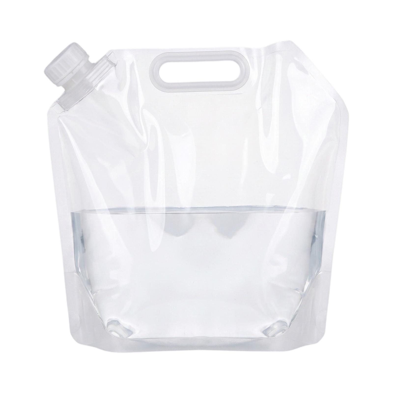 

3L Portable Collapsible Water Container Foldable Outdoor Camping Water Bag with Handle and Screw Cap for Travel Hiking Emergency Use one size