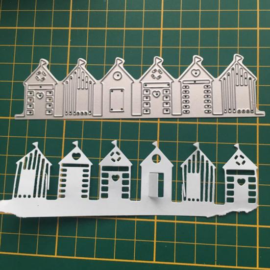 Home House Cutting Dies DIY Scrapbook Emboss Paper Cards Decor Punch Stencil