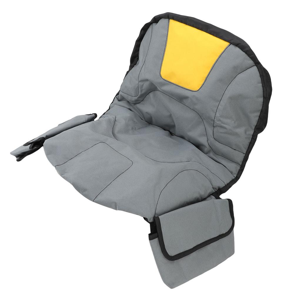 Riding Grass Mower Seat Cover Rain Proof Dust Proof Adjustable Tractor Seat Cover Protector Grey