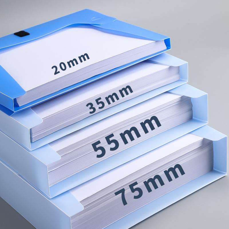 Thickened A4 Plastic Document Storage Box - File & Voucher Organizer