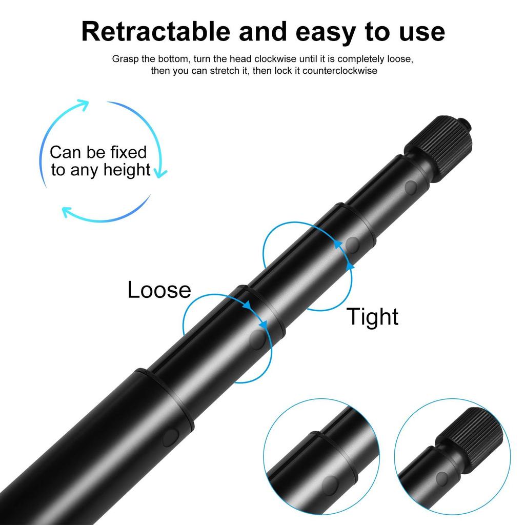 Universal Telescopic Selfie Stick for Insta360, GoPro, DJI Osmo