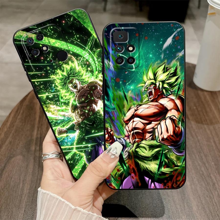 Black Soft Phone Cover Case for Xiaomi Redmi A4 14C K40 K80 Pro 9 A5 12C 10 A1 A2 Plus A3 13C Dragon Ball Cartoon Goku