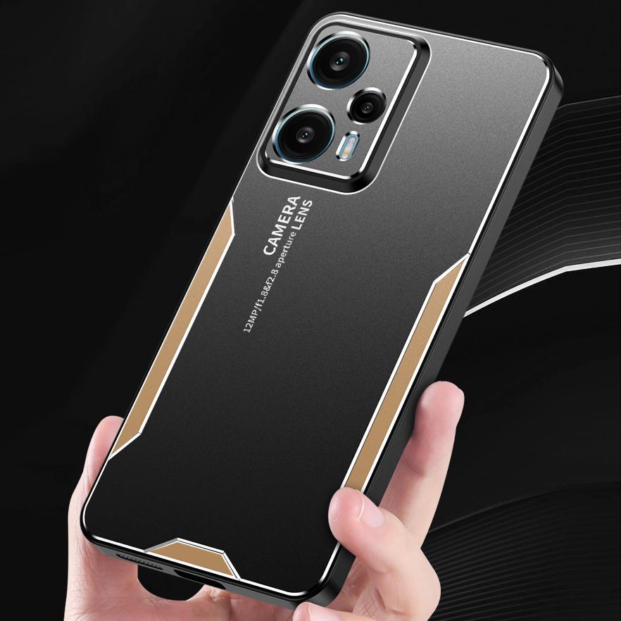 For Redmi 13 4G Case Metal Aluminum Protecting Lens Frost Prevent Fingerprints Metal+TPU Cover For Xiaomi Redmi 13 4g