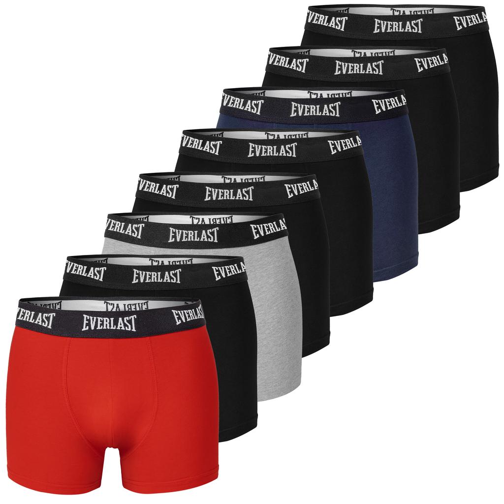 Boxer Shorts Everlast For Men, Cotton, Multicolor, Bm401, 8 Pieces