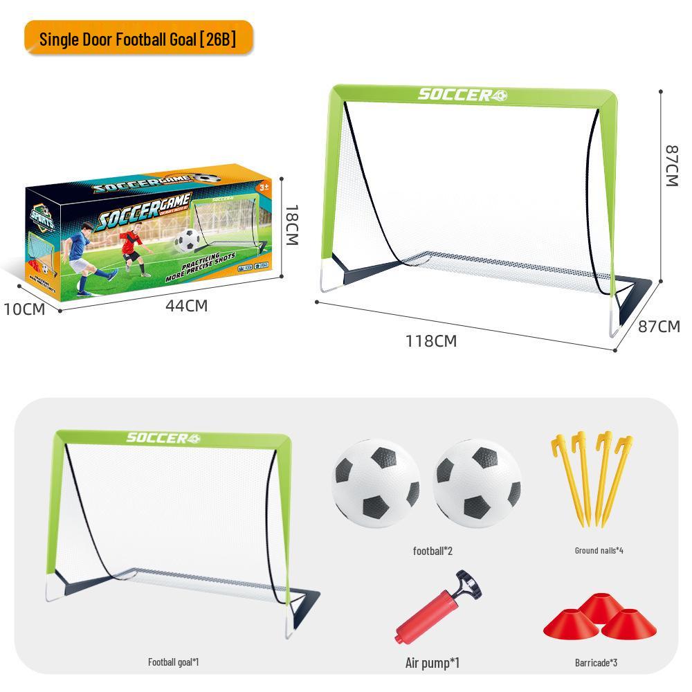 Portable Folding Children's Football Goal - Outdoor Grass Sports Activity Toy for Boys and Parent-Child Play