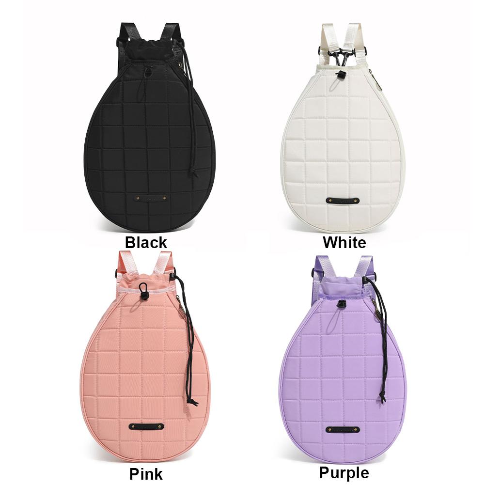 Tennis Racquet Crossbody Bag Waterproof Pickleball Paddles Shoulder Bag Zipper Closure for Pickleball Tennis Badminton