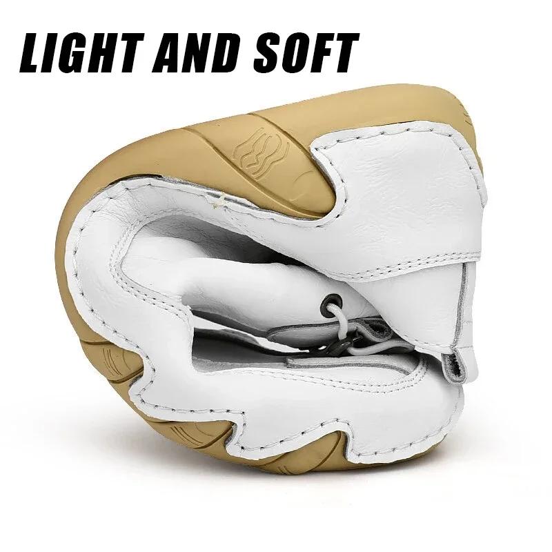 2024 Mens Sneakers Casual Slip On Loafers Outdoor Light Flats Autumn Leather Shoes Comfortable Mens Sneaker Lychee elegant shoes