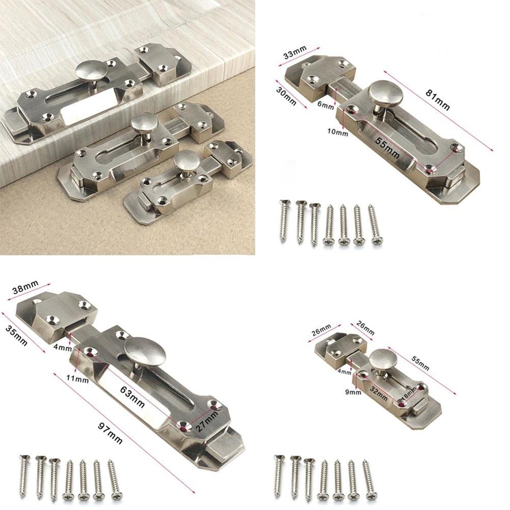 3/4inch Door Latch Lock Slide Bolt Latch Sliding Door Window Bolt Security Hardware For Gate Safety Toilet Door Lock Buckles