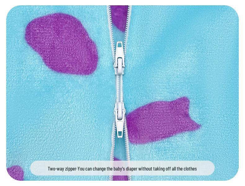 Pijama Onesie Calduroasă din Flanel pentru Bebeluși Nou-Născuți - Toamnă/Primăvară