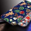 Weihnachts-Cartoon-Muster Handyhülle für Apple iPhone 17 16 16E 15 14 13 12 11 Pro Max Plus Schwarzes Weiches Silikon