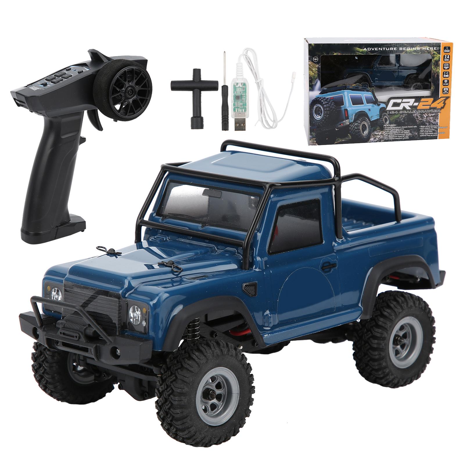 D1RC 1/24 Scale Mini Small Remote Control RC Car Simulation for RTR Model Car Dark Blue
