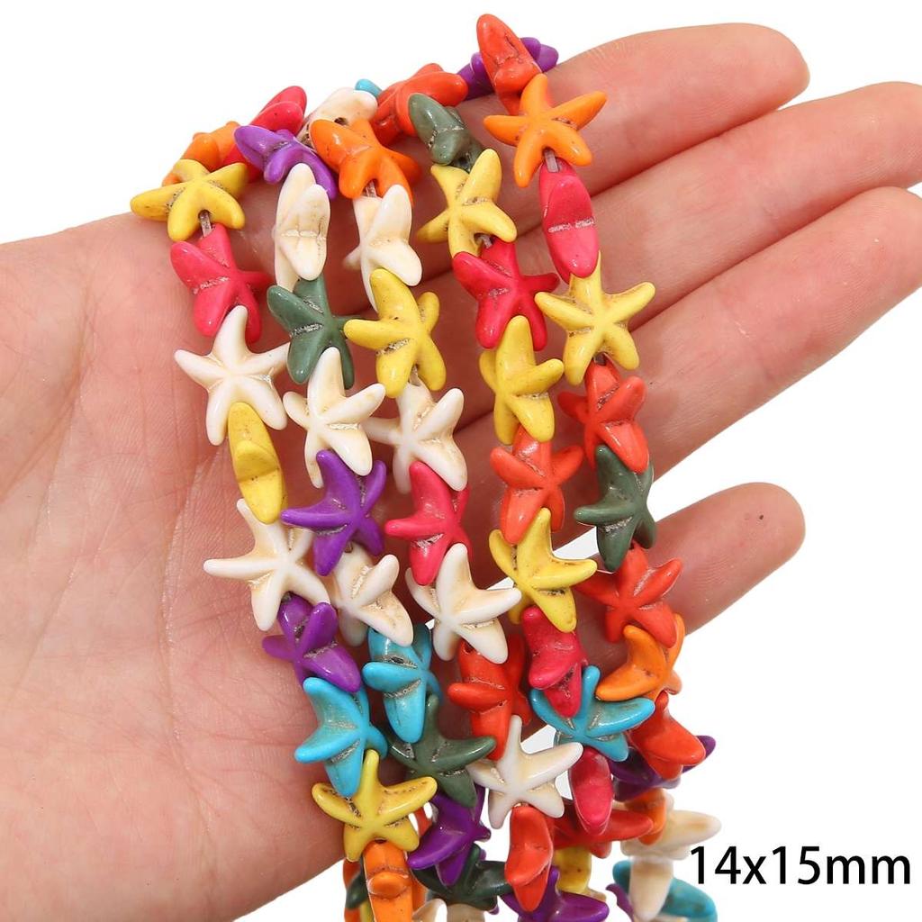 Synthetic Colour Turquoise Various Shapes of Colour Beads For Handmade Bracelet Necklace Keychain DIY Craft Jewelry Making Accessories