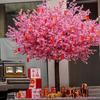 Chinese Style Red Artificial Peach Blossom Tree