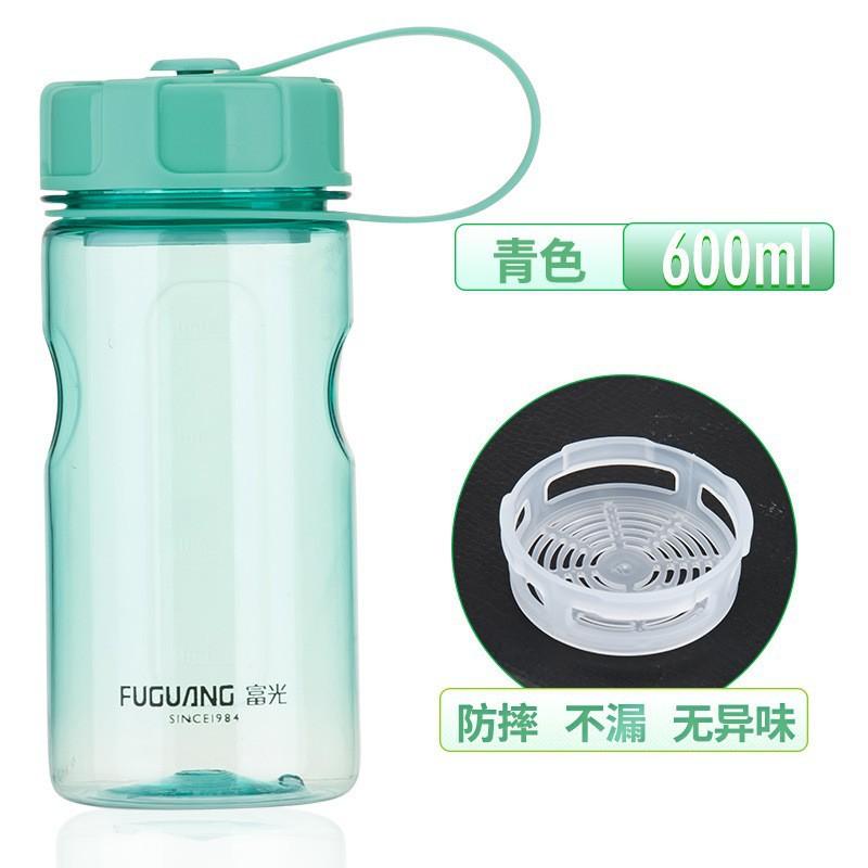 Water bottle plastic cup men's food grade handle large capacity sports water cup outdoor tea portable cup