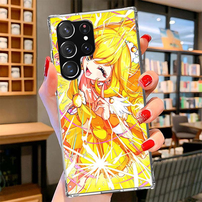 Pretty Cure Anime Phone Case For Samsung Galaxy S26 S25 Edge S24 Ultra S23 S22 Plus S21 S20 FE Soft Fundas Shell Galaxy S25 S24