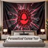 Custom Name Text Tapestry Nottingham Forest Personalized Polyester Wall Tapestry For Bedroom And Room