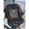Men'S Vintage Floral Print T-Shirt | Sleeve Crew Neck Tee with Colorful Flower Design, Casual Streetwear Style for Casual Attire, All-season Tshirt