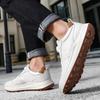 New First-layer Cowhide Men's Shoes Retro Business Shoes Rotating Button Free Lace-up Lightweight Thick-soled Outdoor Casual Leather Shoes